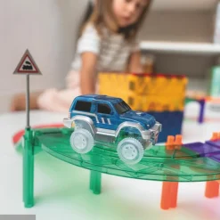 Hot Cleverclixx Kit de construction magnétiques circuit de couleur vive (65 pièces)