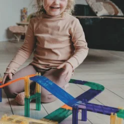 Hot Cleverclixx Kit de construction magnétiques circuit de couleur vive (65 pièces)