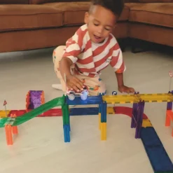 Hot Cleverclixx Kit de construction magnétiques circuit de couleur vive (65 pièces)