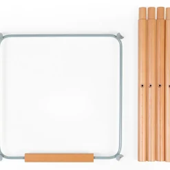 Kit de pieds longs pour chaise haute Evolu extra + repose-pieds en bois naturel menthe|Childhome Hot