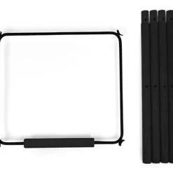 Kit de pieds longs pour chaise haute Evolu + repose-pieds en bois naturel noir et or|Childhome Online