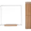 Kit de pieds longs pour chaise haute Evolu + repose-pieds en bois naturel blanc|Childhome New