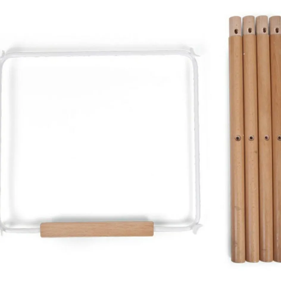 Kit de pieds longs pour chaise haute Evolu + repose-pieds en bois naturel blanc|Childhome New