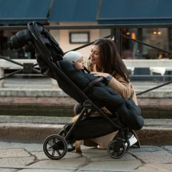 Kit d'hiver chancelière et moufles pour poussette Caviar|Nuna Clearance