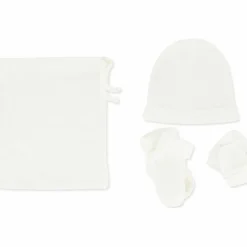 Tartine et Chocolat kit naissance bonnet chaussettes mouffles en coton bio
