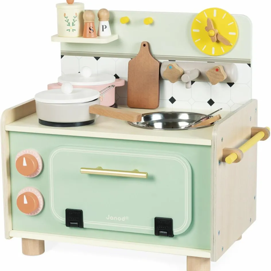 Kitchenette en bois Mamie Soleil (9 pièces)|Janod Best