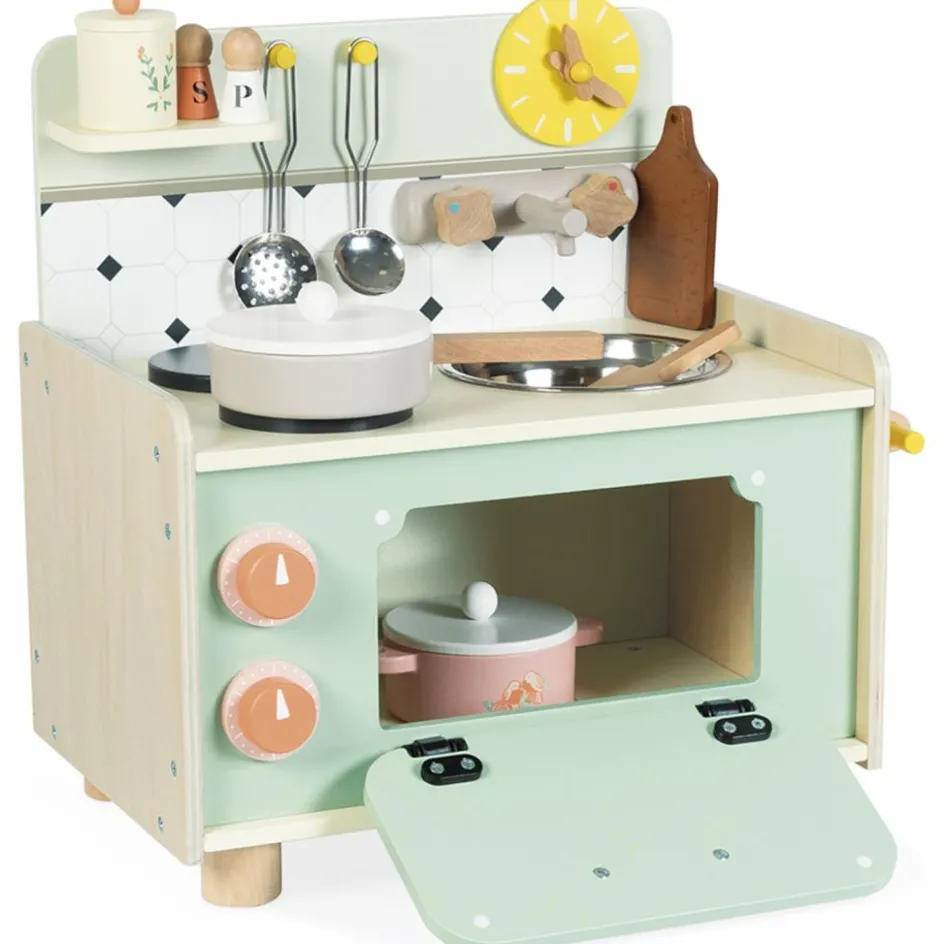 Kitchenette en bois Mamie Soleil (9 pièces)|Janod Best