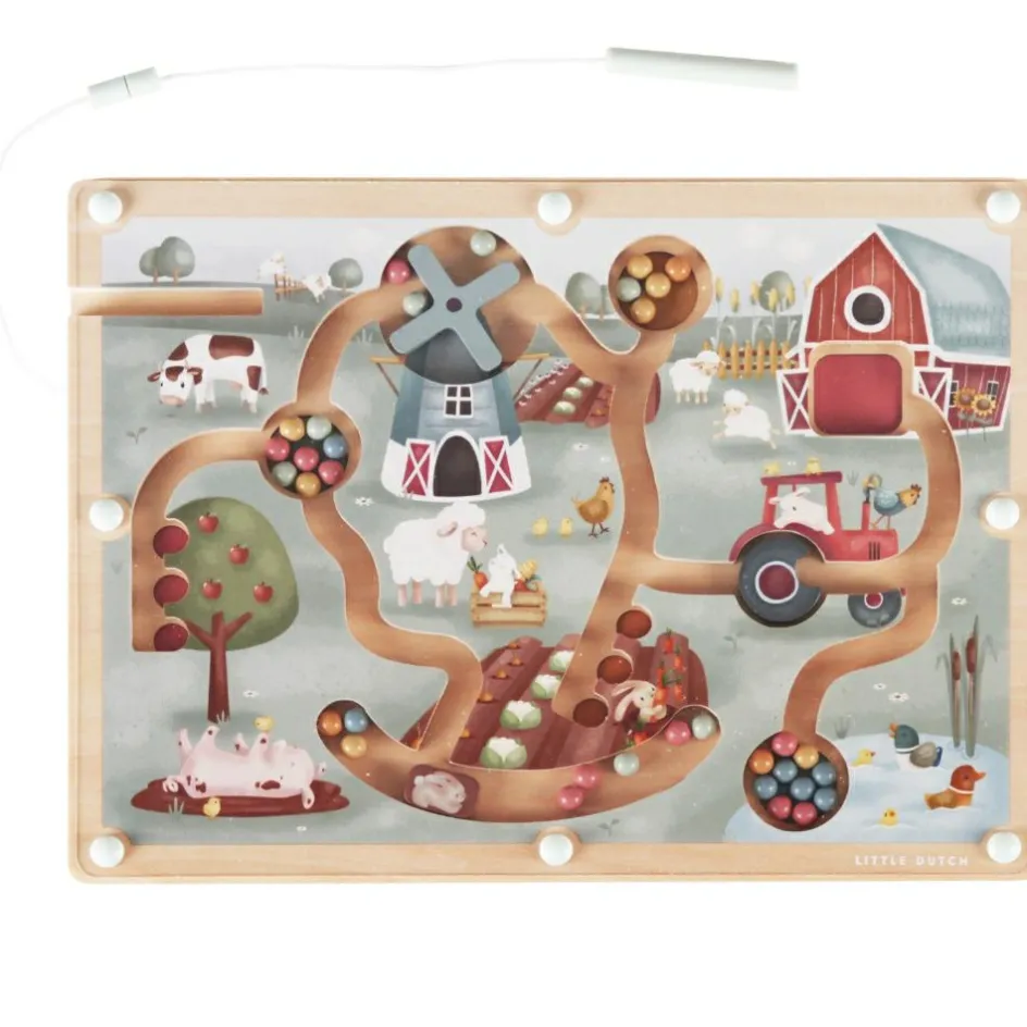 Labyrinthe magnétique Little Farm|Little Dutch Online
