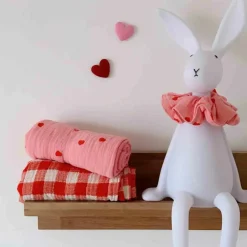 Lange Bianca Coeur Rose-Rouge (70 x 70 cm)|Rose in April Clearance