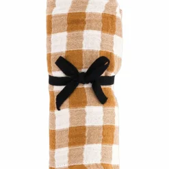 Lange Bianca Vichy Caramel (70 x 70 cm)|Rose in April New