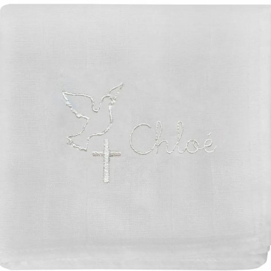 Lange de baptême personnalisable (70 x 70 cm)|ANVIE