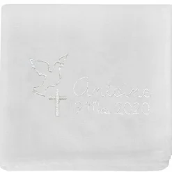 Lange de baptême personnalisable (70 x 70 cm)|ANVIE
