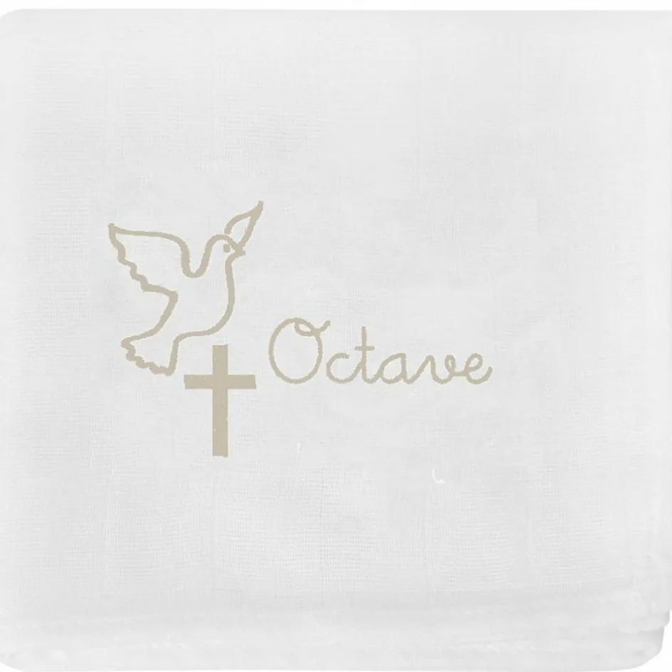 Discount ANVIE Lange de baptême personnalisable beige (70 x 70 cm)