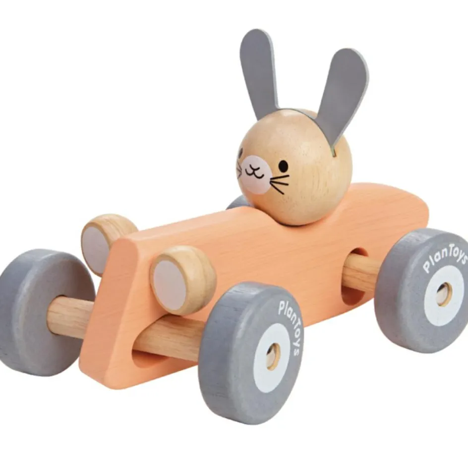 Lapin bolide de course pastel|Plan Toys Outlet