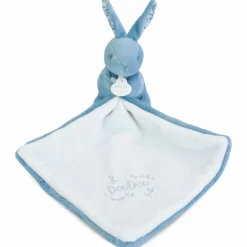 New Doudou et Compagnie Lapin Doudou bleu (10 cm)