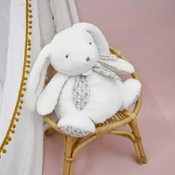 Lapin Doudou Pantin Blanc (42 cm)|Doudou et Compagnie Outlet