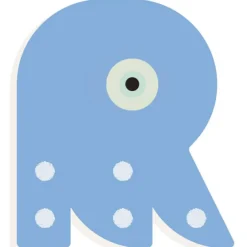 Online Djeco Lettre décorative pieuvre R (coloris aléatoire)