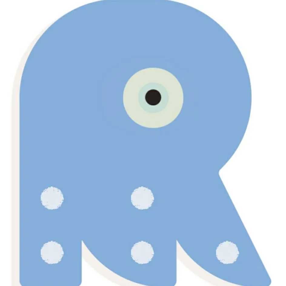 Online Djeco Lettre décorative pieuvre R (coloris aléatoire)