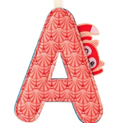 Lilliputiens Lettre en tissu à suspendre réversible A Alice (9,5 cm)
