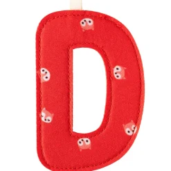 Lettre en tissu à suspendre D (9,5 cm)|Lilliputiens Online