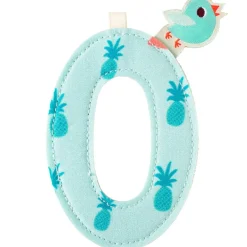 Clearance Lilliputiens Lettre en tissu à suspendre réversible O (9,5 cm)