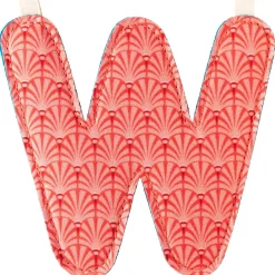 Hot Lilliputiens Lettre en tissu à suspendre réversible W (9,5 cm)