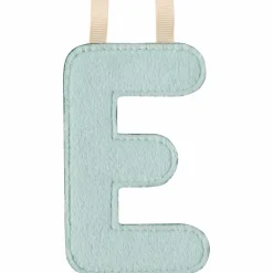 Lettre phosphorescente en tissu à suspendre E Bleu|Lilliputiens Sale