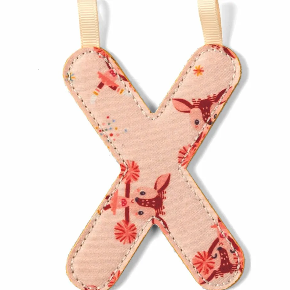 Discount Lilliputiens Lettre phosphorescente en tissu à suspendre X