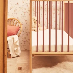 Lit à barreaux en bois Arthur hybride vieux rose (60 x 120 cm)|Combelle Best