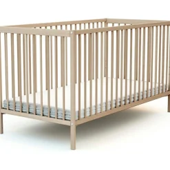 Sale AT4 Lit à barreaux en bois de hêtre brut Essentiel (70 x 140 cm)