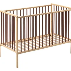 Online Combelle Lit à barreaux en bois Rémi hybride vieux rose (60 x 120 cm)