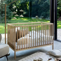 Lit à barreaux Lina Naturel (120 x 60 cm)|Quax Sale