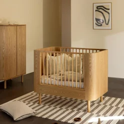 Sale Quax Lit à barreaux évolutif Yume Natural Ash (110 x 70 cm)