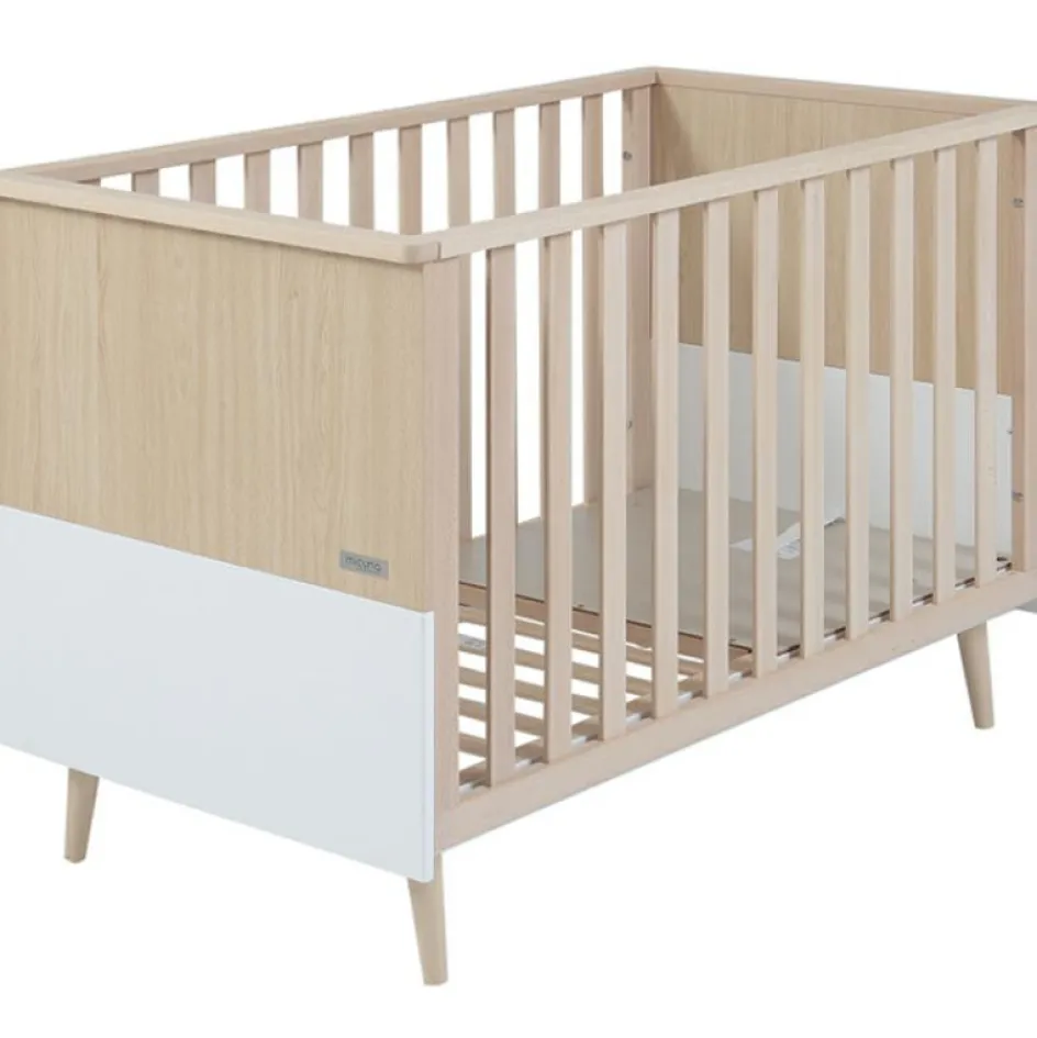 Lit bébé à barreaux Nature (60 x 120 cm)|Micuna Clearance