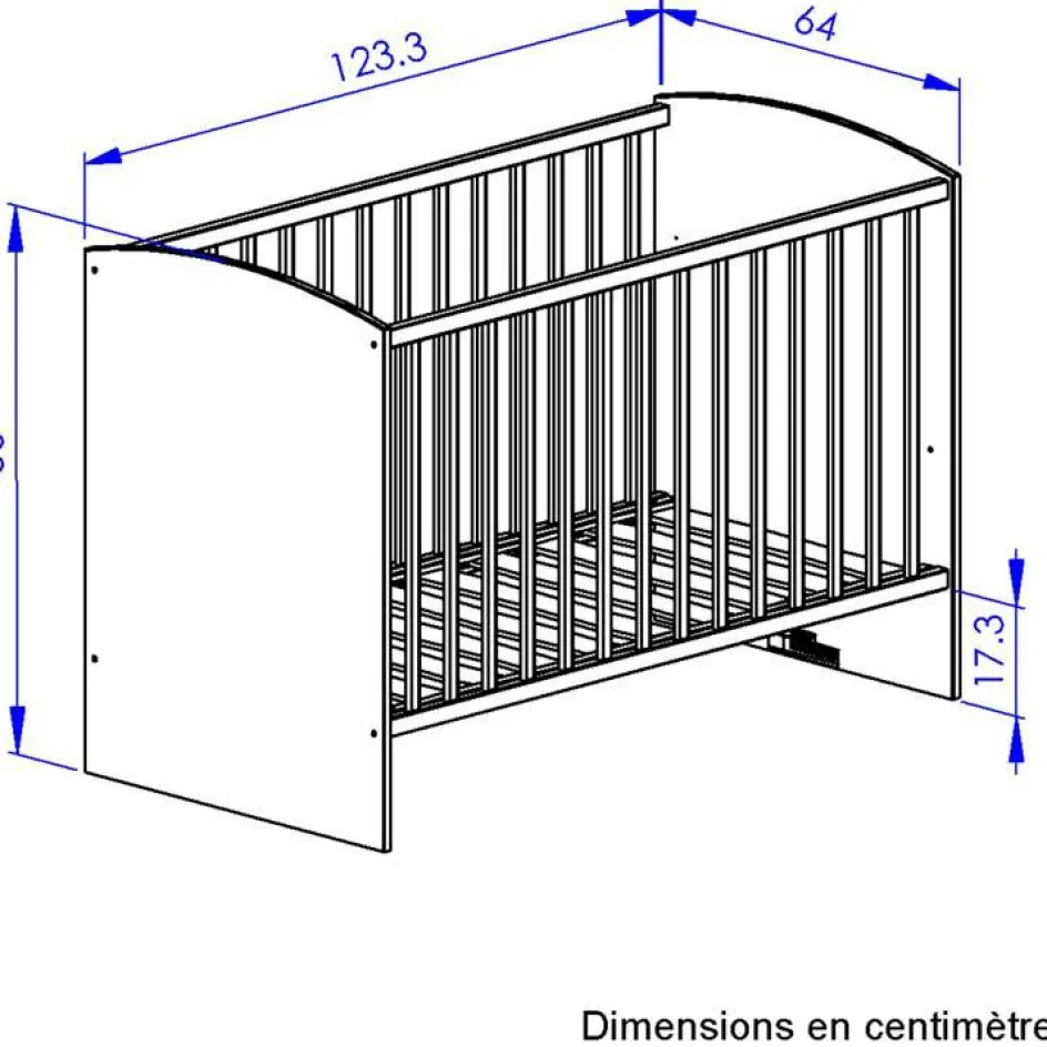 Lit bébé Arthur (60 x 120 cm)|Galipette Hot