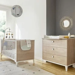 Lit bébé en chêne blond Marcel (70 x 140 cm)|Galipette Best