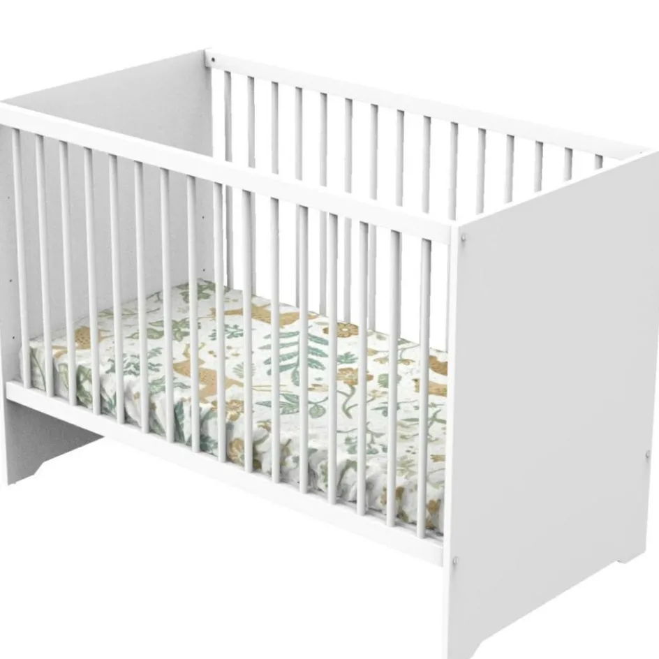 Lit bébé First Blanc (60 x 120 cm)|Baby Price Clearance