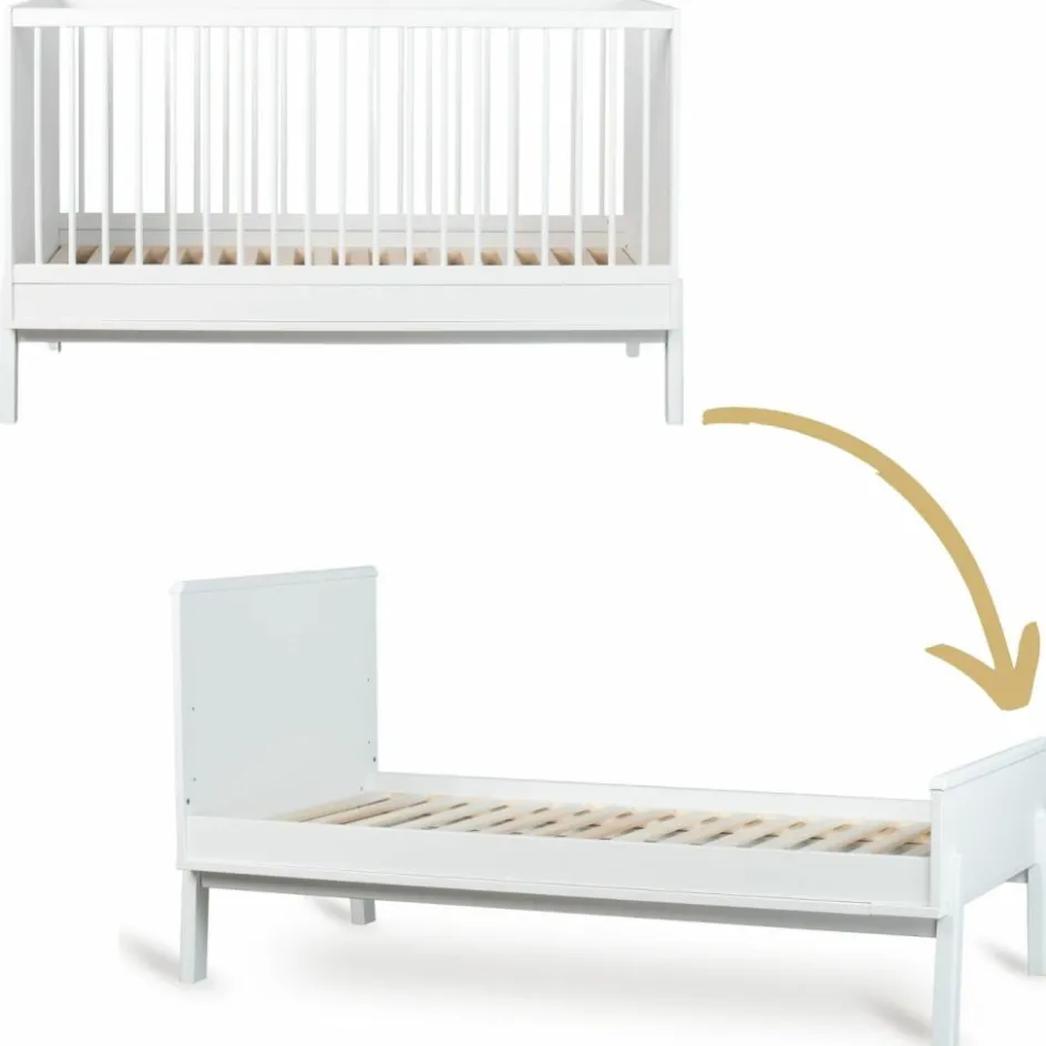 Lit bébé évolutif Ashi Crème (140 x 70 cm)|Quax Online