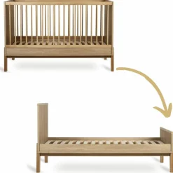 Discount Quax Lit bébé évolutif Ashi Honey Ash (140 x 70 cm)