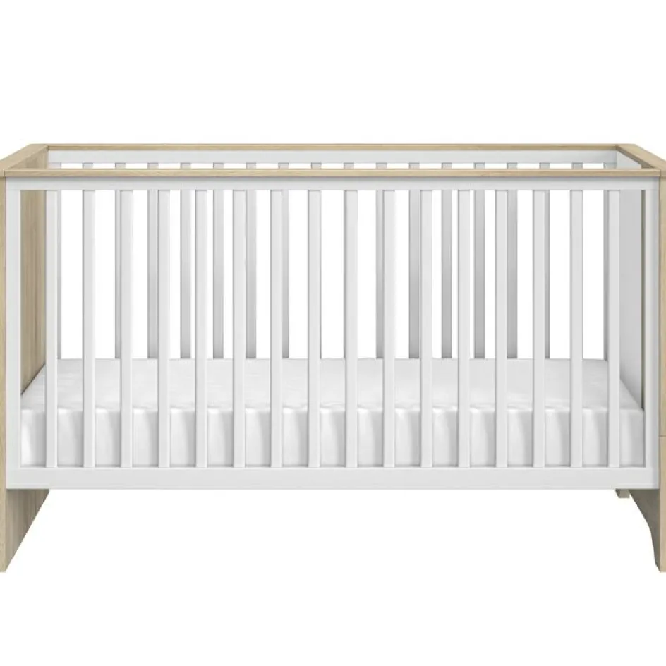 Clearance Galipette Lit bébé évolutif en lit junior Sacha chêne du bocage (70 x 140 cm)