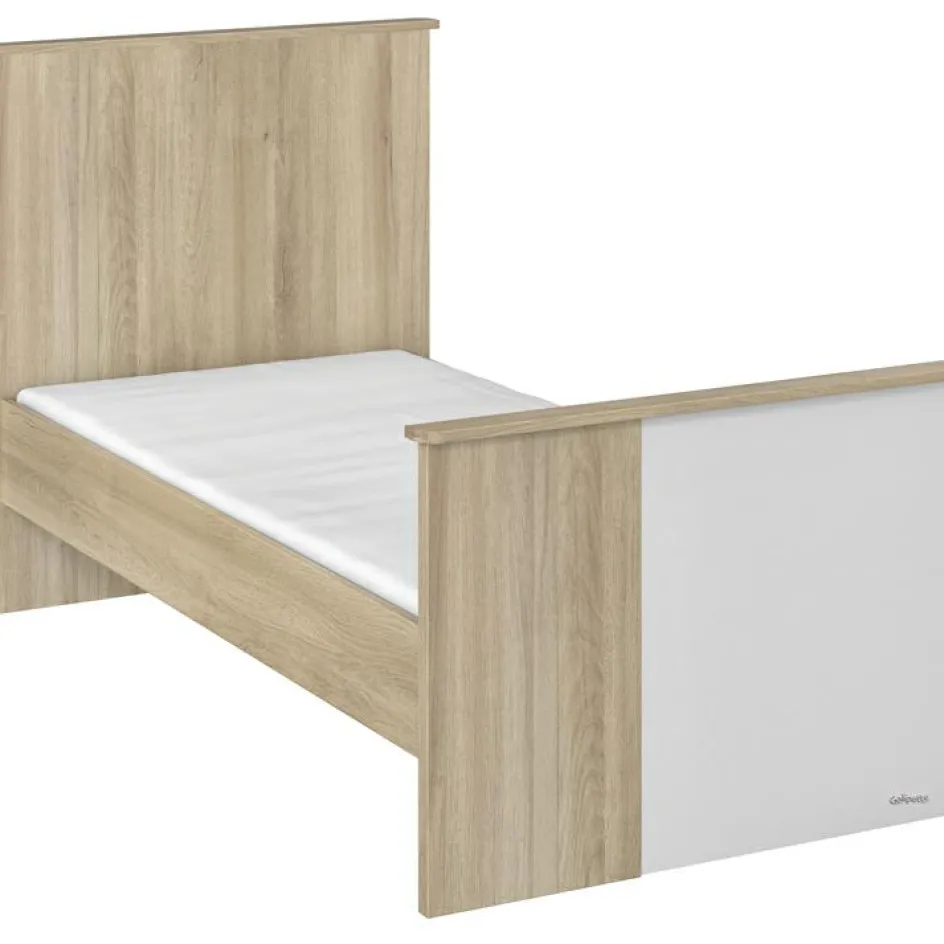 Clearance Galipette Lit bébé évolutif en lit junior Sacha chêne du bocage (70 x 140 cm)