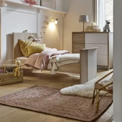 Clearance Galipette Lit bébé évolutif en lit junior Sacha chêne du bocage (70 x 140 cm)