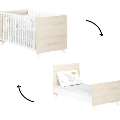 Baby Price Lit bébé évolutif Little Big Bed Scandi naturel (70 x 140 cm)
