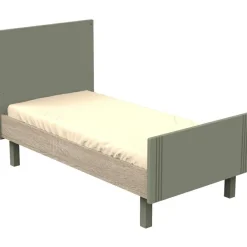 Sauthon mobilier Lit bébé évolutif Little big bed Eleonore kaki (70 x 140 cm)