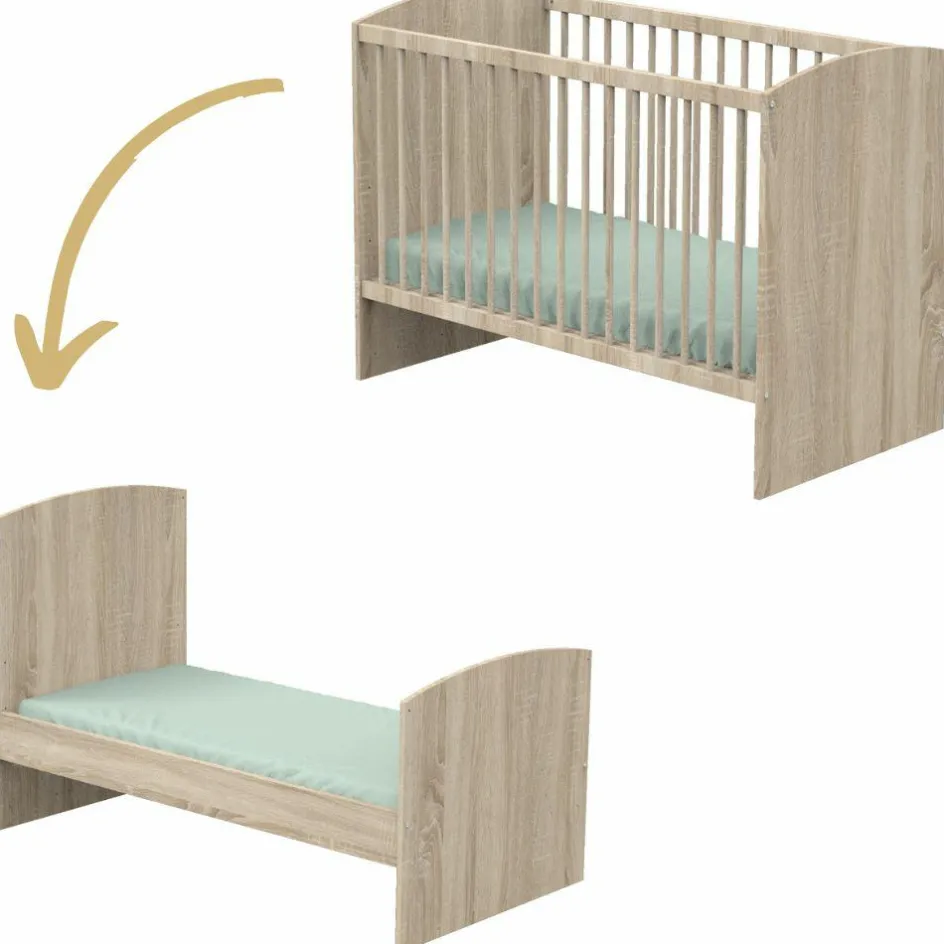 Lit bébé évolutif Little big bed Acces bois (70 x 140 cm)|Sauthon mobilier Hot