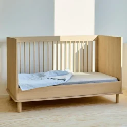 Best Childhome Lit bébé évolutif Nordica Naturel (70 x 140 cm)