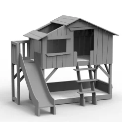 Lit cabane superposé avec toboggan finition laquée (coloris au choix)|Mathy by bols Clearance