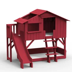 Lit cabane superposé avec toboggan finition laquée (coloris au choix)|Mathy by bols Clearance