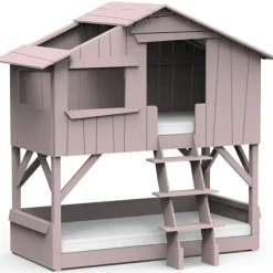 Hot Mathy by bols Lit cabane superposé finition laquée (coloris au choix)