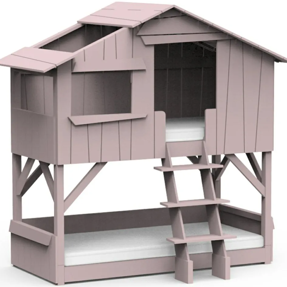 Hot Mathy by bols Lit cabane superposé finition laquée (coloris au choix)